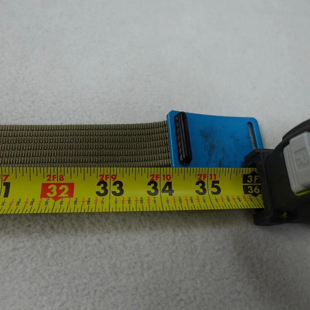 Grip6 Webbed Belt Tactical Nylon Green 1.5